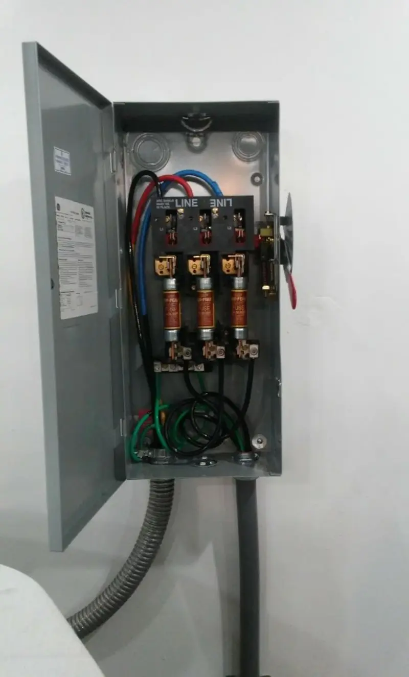 Three-phase disconnect switch installed for Electrical Wiring & Rewiring in Medina